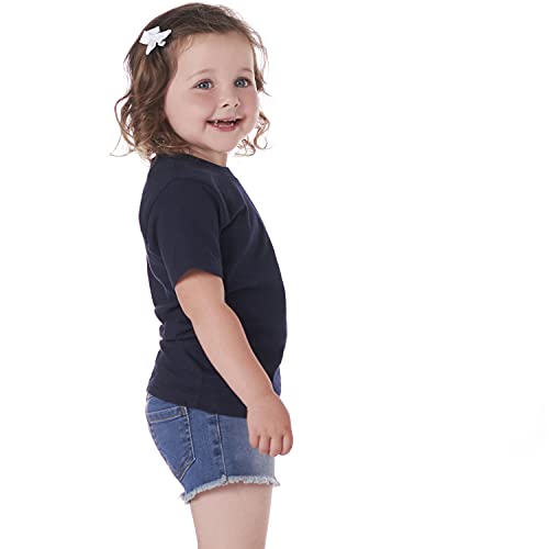 Image of Gerber Baby & Toddler 5-Pack Solid Short Sleeve T-Shirts Jersey 160 GSM