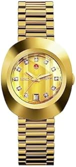 Rado DiaStar Original Swiss Automatic Watch with Stainless Steel Strap, Gold, 21 (Model: R12416633)