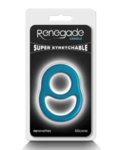 NS Novelties Renegade Cradle Penisring Teal Blue 7,6 x 5,9 x 0,9 cm