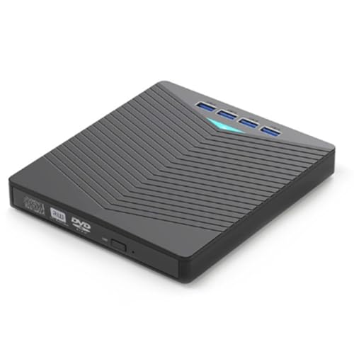 Uhidka Unidad de BLU-Ray Externa Compatible con Lectura y Escritura, Grabadora de BLU-Ray, Grabadora de DVD, Reproductor de BLU-Ray.