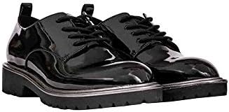 KENDALL + KYLIE Women's Becky Studded Derby Shoe, Black Patent Leather 9 | Image 1
