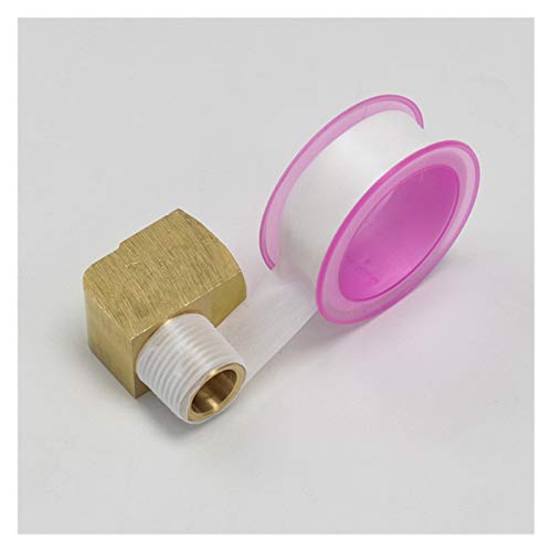 Qinlu-Brass Connector Hose Fitting 2pcs, 90 Degree Brass Street Elbow with NPT Thread,1/8