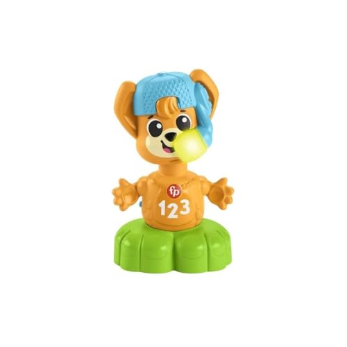 Fisher-Price - Brinquedo de acordar Sync Squad Fox oposto para bebé e criança com música e luzes interativas, a partir de 9 meses, versão francesa, HYK94