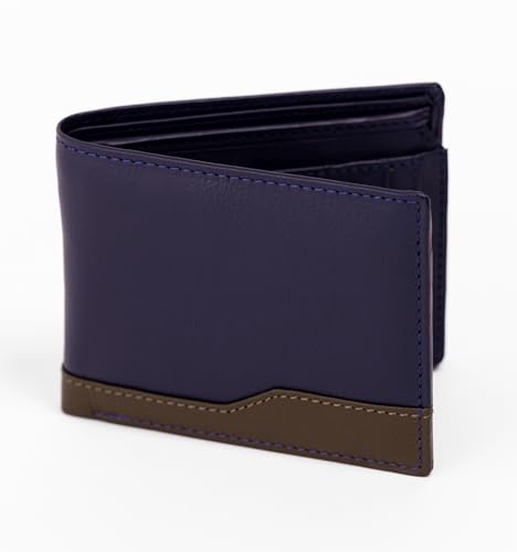 Genuine Leather Wallet for Men – Handcrafted Bifold with Multiple Card Slots, Clear ID Window, Zippered Security Pocket, and Dedicated Coin Pocket for Secure Storage2