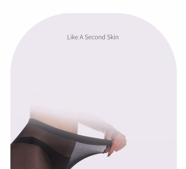 1 Pair Women's Sheer Tights - 20D Control Top Pantyhose with Reinforced Toes2