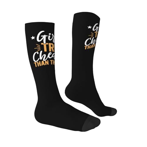 Women'S Knee High Socks Girls Trip Cheaper Than Therapy 2023 Athletic Thin High Stocking Sport Casual Tube Socks3