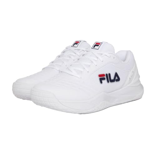 Fila Axilus 3 Mens Tennis Shoes White/Navy/Red D Medium 7