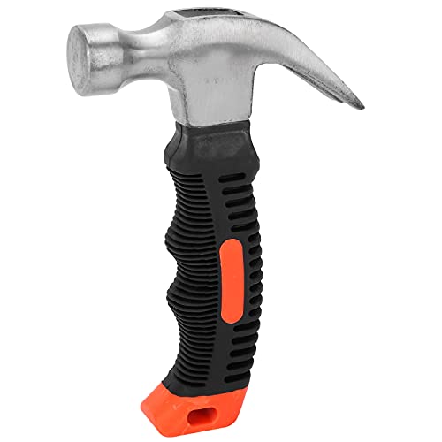Mini Claw Hammer Hardware Small Claw Hammer Claw Hammer Hammering Claw Small Car Mounted Steel Small Size Attachment Hardware Accessory Camping Hammer