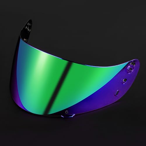 ICON IC04 Airframe Pro Airmada Airform Motorcycle Helmet Shield Uv Protection Motorcycle Visor Lens Helmets Accessories (Gradient Green)