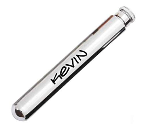 Engraved Stainless Steel 2oz Liquor Flask Tube Holder Custom Personalized
