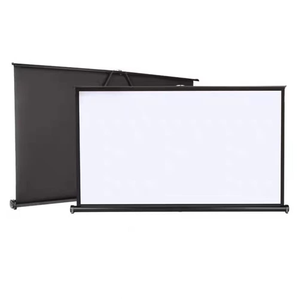 Schermate Di Proiezione Portatili Per Tabletop, Schermo Del Proiettore HD 50 Pollici, Schermo Del Film Pull-up Manuale, Tenda Da Proiettore, Schermo Mobile Per Campeggio/viaggio