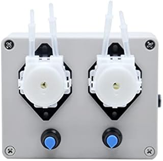 Gikfun DC 12V Adjustable Peristaltic Liquid Pump,Dosing Pump,Hose Pump,Dosing Head, 8-70 ml/min with Adapter for Chemicals, Liquids, Aquarium Lab Analytical EK1971