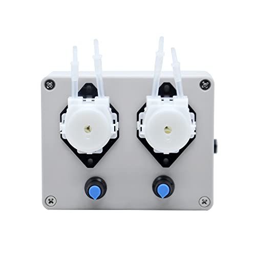 Gikfun DC 12V Adjustable Peristaltic Liquid Pump,Dosing Pump,Hose Pump,Dosing Head, 8-70 ml/min with Adapter for Chemicals, Liquids, Aquarium Lab Analytical EK1971
