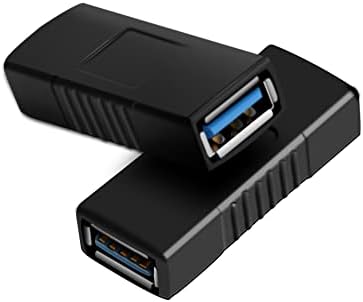 SuperSpeed USB 3.0 Coupler Adapter Type A Female to Female Bridge Extension Connector by Oxsubor(2PCS)