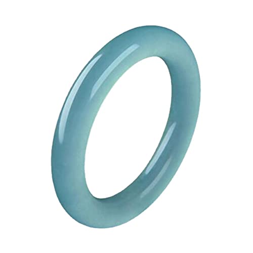 Bracelet en jade bleu véritable sculpté à la main, un bijou d'exception