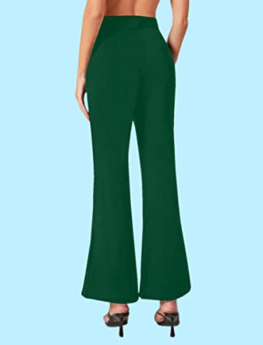 Image of Dream Beauty Fashion Women's High Waist Bell Bottom Trouser, Elastic Flared Bootcut Pants, Stretchy Parallel Leg for Casual Office Work wear (Dhoni 1)
