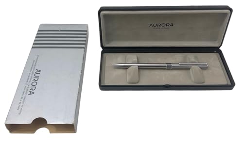  ALE E COMMERCE Penna Biro Realizzata per Aurora Acciaio + Custodia