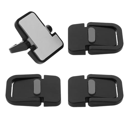 NUOLUX ノートパソコンスタンド 4個セット 放熱パッド 冷却脚 軽量 持ち運び ポータブル PCスタンド 姿势改善 キーボードアクセサリー デスク用 滑り止め ブラック ABS製