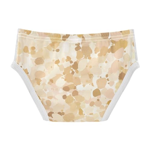 KLL Beige Sparkling Glitter Baby Boys Pure Cotton Boxer Briefs Cute Undies2