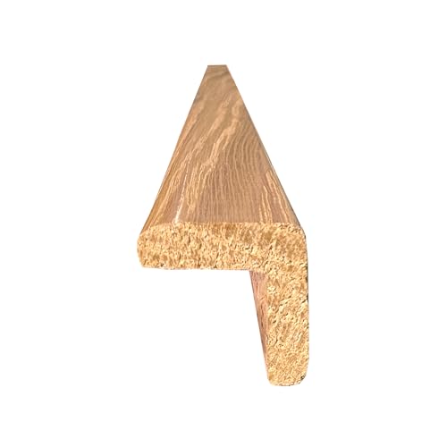 Image of 1x1 Outside Corner Trim Moulding, Real Hardwood, The Millwork Outlet (Clearcoat White Oak, 72 inch)