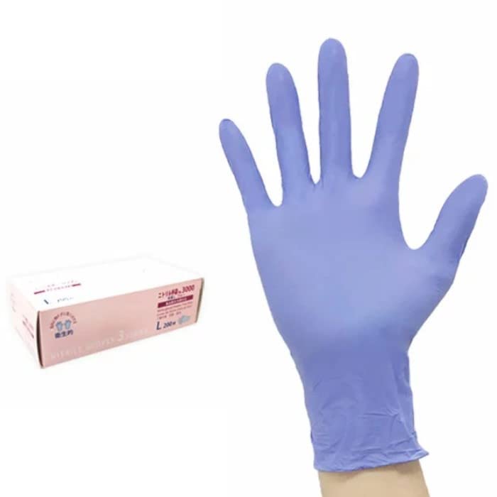 Amazon.co.jp: [オザックス] ニトリル手袋3000 粉無しブルー L