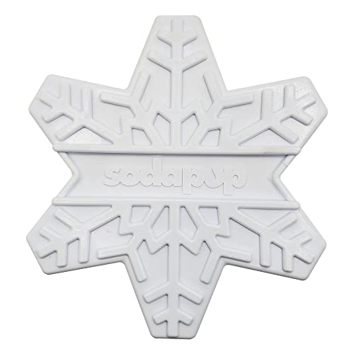 SodaPup Snowflake – Durable Dog Chew Toy Made in USA from Non-Toxic, Pet Safe, Food Safe Nylon Material for Mental Stimulation, Clean Teeth, Fresh Breath, Problem Chewing, Calming Nerves & More