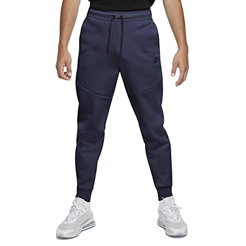 Nike Men's Sportswear Tech Fleece Joggers (Midnight Navy/Black, Medium) #TOP14