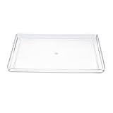 MOTHNUR アクリル収納トレイ 透明素材 多用途バスルームタオルトレイ 収納プレート 耐久性と安定感 ホスピタリティ向け