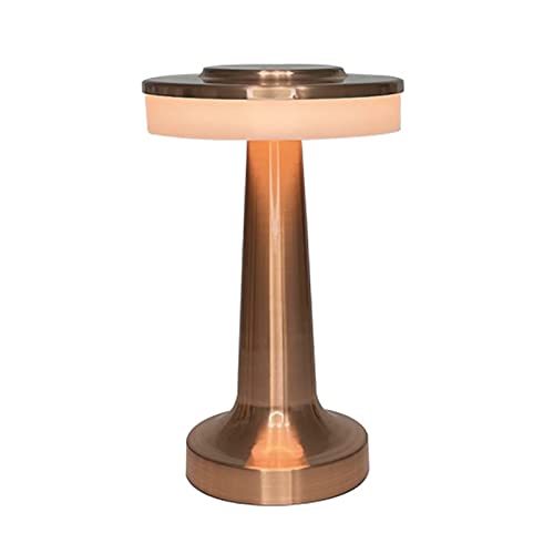 LWJJ Nachttischlampe Touch Dritter Gang Dimmbar, Led Tischlampe Kabellos Mit BerüHrungssensor,USB Aufladbar Nachtlicht, FüR Schlafzimmer Esszimmer Bar Cafe Tischlampe (Farbe : A) Cover