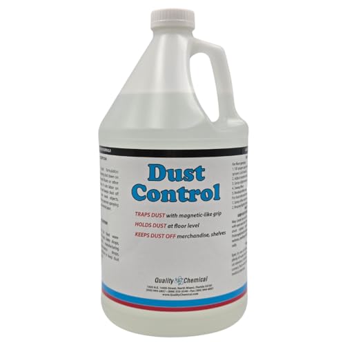 Quality Chemical Dust Control Spray – Professional Floor Dust Suppressant for Concrete & Wood Floors – Traps Dust with Magnetic-Like Grip, – Warehouses,...