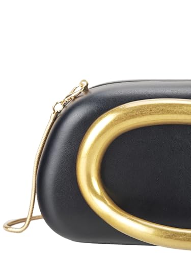 Women's Acrylic Clutch Purses Evening Wedding Handbags Retro Metal Handlebars Purse Crossbody Bags with Chain4