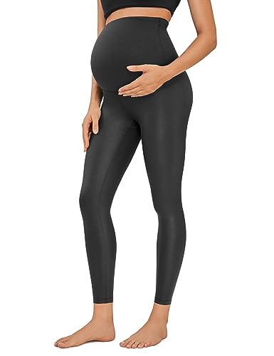 Image of CRZ YOGA Maternity Leggings 25 inch | Butterluxe, Extremely Soft, Gentle Compression, Yoga, Super High Rise, U-shaped Belly, Pregnancy and Postpartum