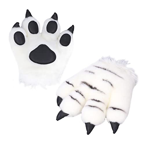 El Mejor Listado de Guantes para Niño para comprar hoy. 50 Guantes de Garra de Animal, Guantes de Pata de Tigre Peludos y Lindos, Guantes de Felpa para la Vida Diaria con Garra de Animal, Accesorios de Fiesta de Disfraces de Halloween