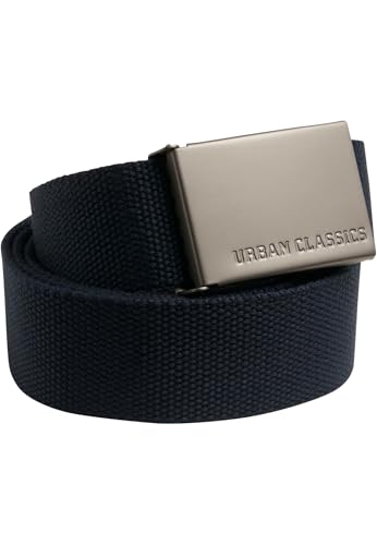 Urban Classics Canvas Belt – Unisex Gürtel aus robustem Polyester mit Metallkoppelschnalle, individuell kürzbar & verstellbar, ideal für Jeans, Cargo & Streetwear Looks