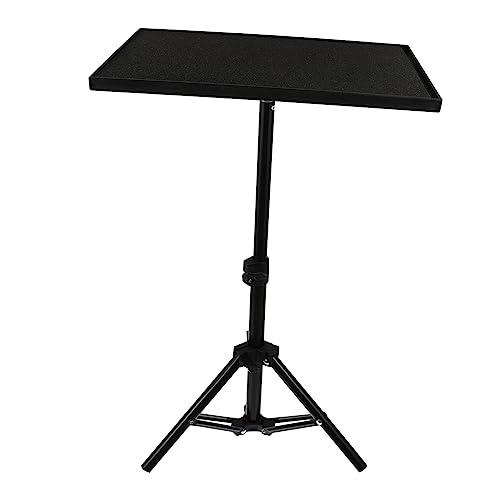 Toyvian Support De Projecteur Support D'ordinateur Portable Trépied Table De Projection Plateau pour Pied De Micro Ordinateurs Portables Équipement DJ Ménage Support Au Sol Métal