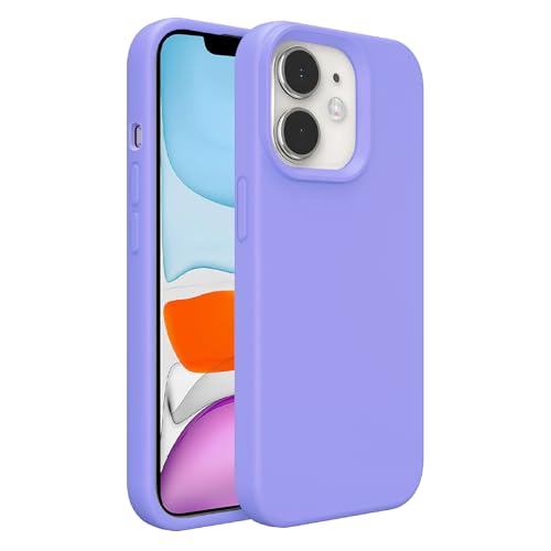 Image of iPhone 11 Case Silicone,Soft Microfiber Lining(Light Purple)