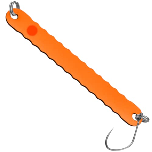 Neptunmaster Set - 4 FTM Curl Kong Spoons 3,5g 6,7cm + 10 Snaps, Angelset zum Forellenangeln, Blinker zum Spinnfischen – Bild 3