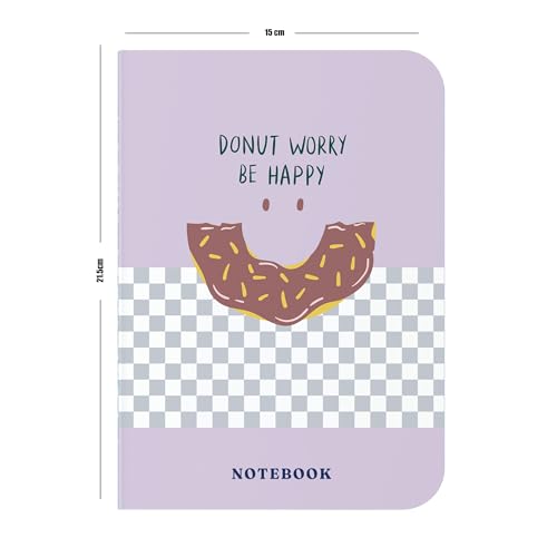 Image of KAANUKA A5 Notebook, 172 Pages, 80 GSM, Ruled, Themed Journals, Notebook For Home, Office, Personal Diary With Trackers, Best For Gifting