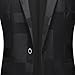Mens Printed Suit Jacket Slim Fit Single Breasted Stylish Blazer Jacket One Button Casual Blazer Sports Coat (Medium,Plaid Black)