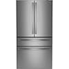 GE Profile 28.7 cu. ft. 4-Door French Door Refrigerator in Stainless Steel with Dual-Dispense Autofill Pitcher PGE29BYTFS