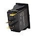 Carling On-Off Boat Rocker Switch | No Cover 3 Spade 12V Lighted
