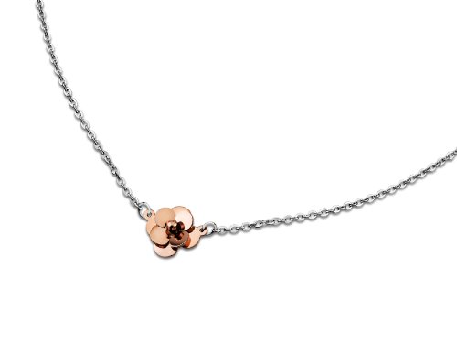 Collier en acier inoxydable Lotus Style bijou robuste finition miroir 45 cm