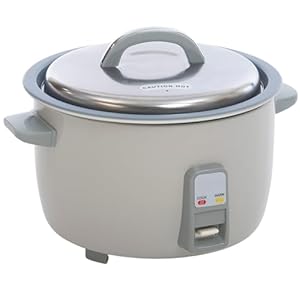 FSE RC-E25 Heavy-Duty Economy Rice Cooker, 25-Cup Capacity, Plastic Oversized Fork