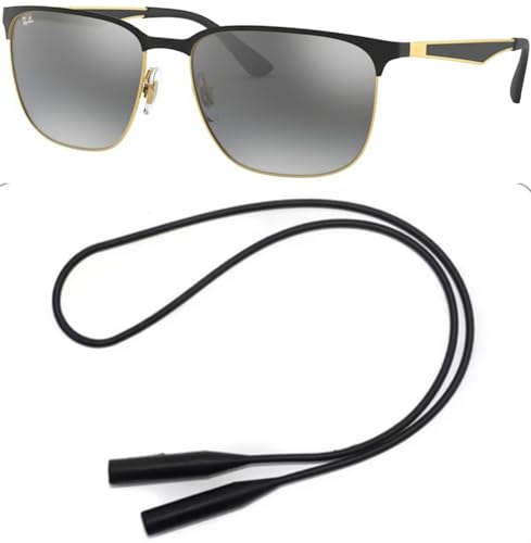 Ray-Ban RB3569 Sunglasses Bundle: RB 3569 187/88 Black On Arista and Universal Anti-slip Silicone Leash2