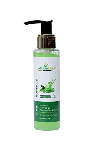 Image of Tea Tree Face Combo - 100ml Tea Tree Face Wash & 100ml Tea Tree Aloe Vera Gel | Soothing, Hydrating & Cleansing Skincare for Men & Women