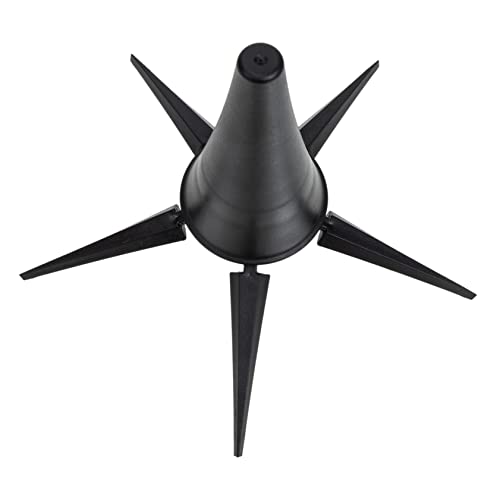 Hemoton Portable Clarinet Stand 5-leg Design Foldable Music Stand for Clarinet Oboe Holder Black Convenient Storage