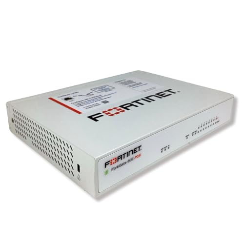 Image of Fortinet FortiGate-60E / FG-60E Next Generation (NGFW) Firewall Appliance, 10 x GE RJ45 Ports - Does NOT Include Power Adapter (Renewed)
