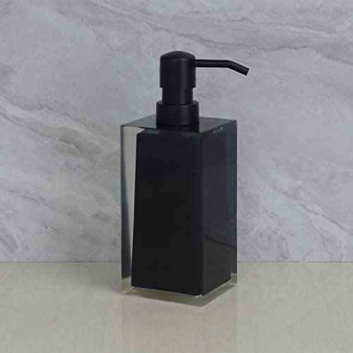 H Halston Modern Soap Dispenser With Rustproof Pump For Soap, Lotion, Dish Soap, Liquid Soap, Farmhouse Styles, For Kitchen Countertop, Bathroom, Home Decor (Double Wall Black) #TOP3