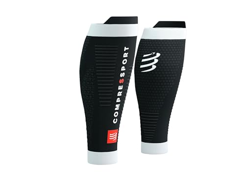 Compressport - Manguitos de compresión (pantorrilla, R2, 3.0, color negro