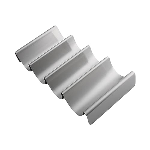 Garneck 1pc U Shaped Pancake Stand Taco Holders Taco Stand Rack Display Taco Truck Tray Burrito Tortillas Mini Tacos Mexican Taco Holder Taco Display Stand Taco Stands 430 Stainless Steel